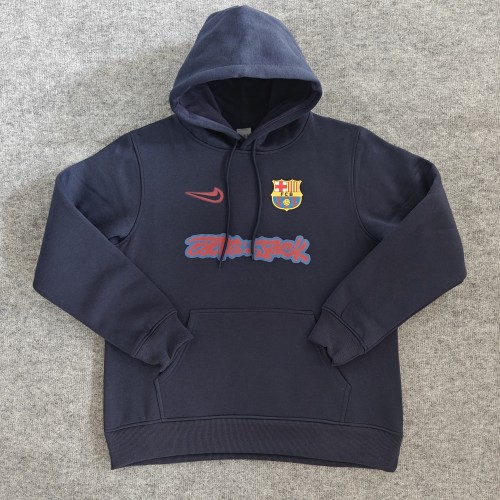 Barcelona  Fleece-Lined Hoodie （Multiple colors）
