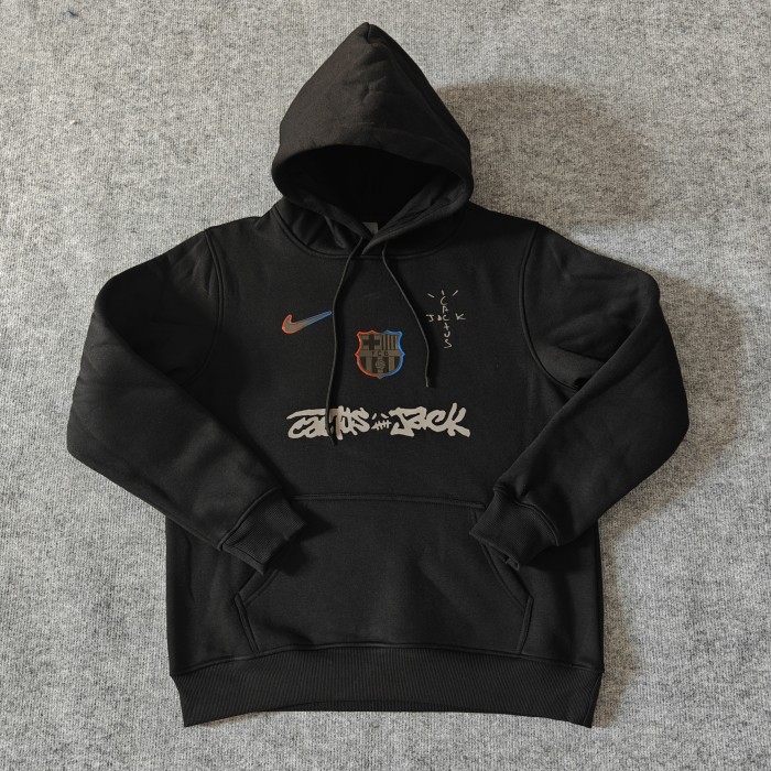 Barcelona co-branded Away fleece-lined Hoodie （Multiple colors）