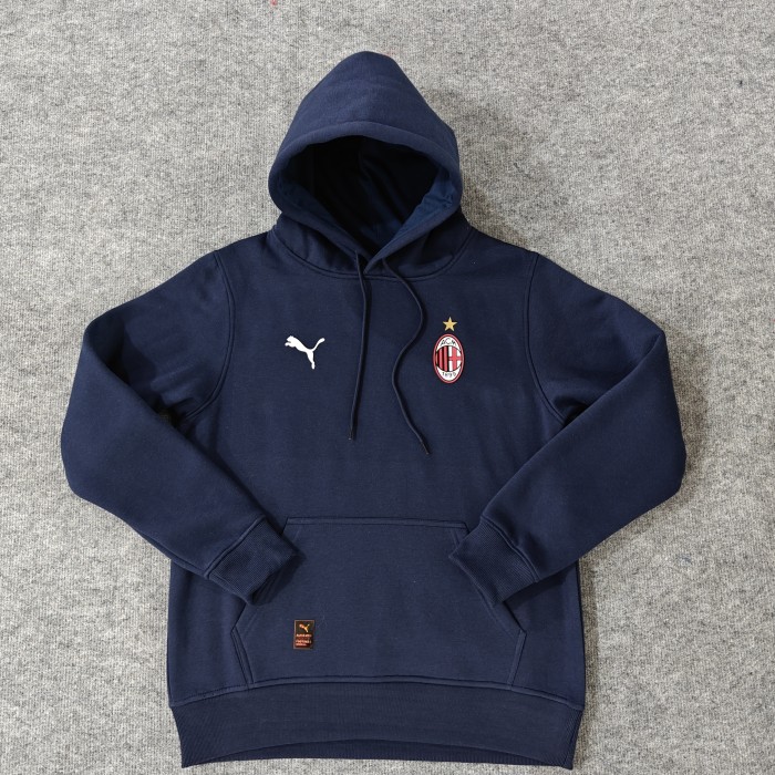 AC Milan Player fleece-lined Hoodie （Multiple colors）