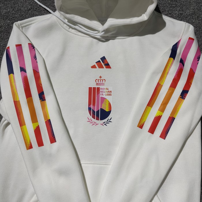 Belgium Football Fleece Lined Hoodie （Multiple colors）