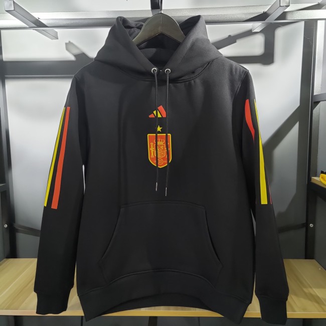 Spain Football Fleece Lined Hoodie （Multiple colors）