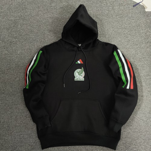 Mexico Football Fleece Lined Hoodie （Multiple colors）