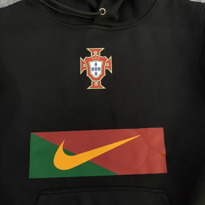 Portugal Football Fleece Lined Hoodie （Multiple colors）