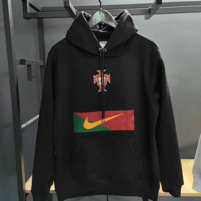 Portugal Football Fleece Lined Hoodie （Multiple colors）