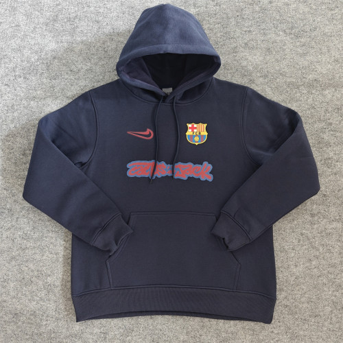 Barcelona Fleece Lined Hoodle Sweatshirt Training Jersey 25/26 (Multiple colors)