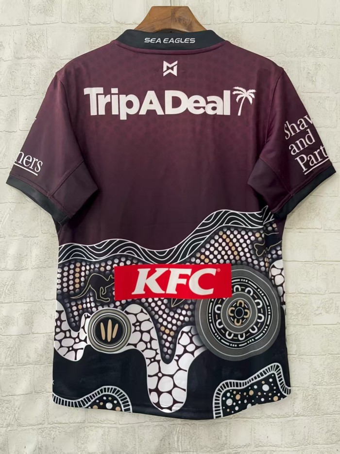 2025 Manly Warringah Sea Eagles Indigenous  Rugby Jersey