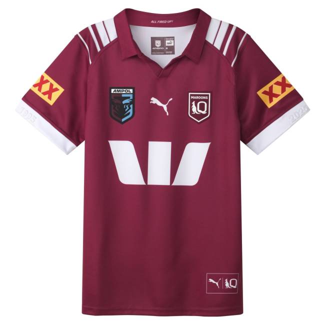 2025 Queensland Maroons Home Rugby Jersey