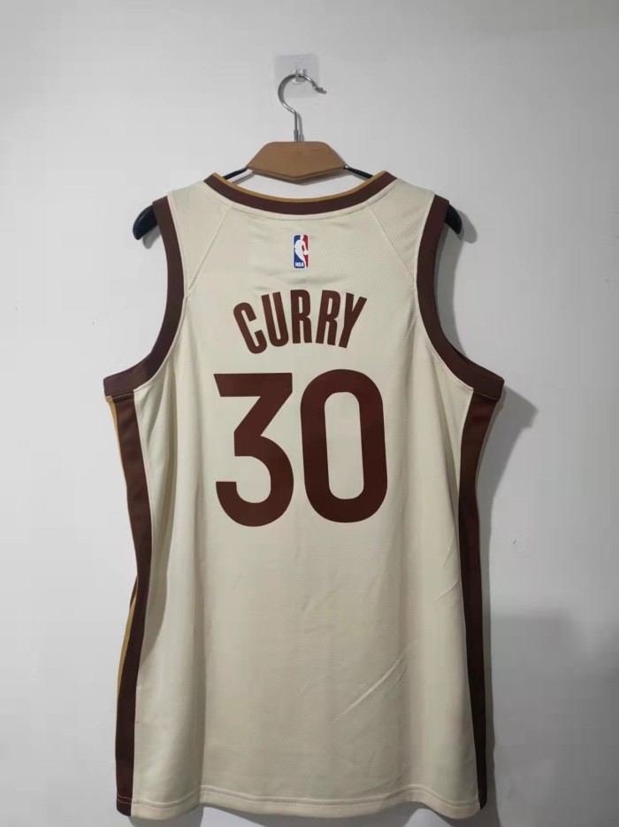 Golden State Warriors Stephen Curry Tan 2025/26 Swingman Jersey - City Edition Basketball Jersey