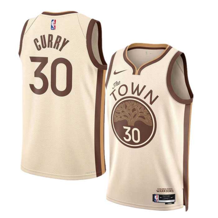 Golden State Warriors Stephen Curry Tan 2025/26 Swingman Jersey - City Edition Basketball Jersey