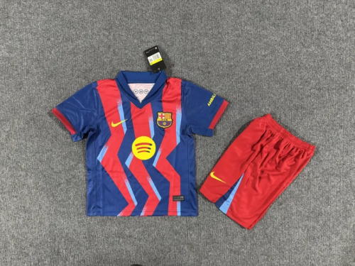 Barcelona Fourth Away Kids Kits 25/26
