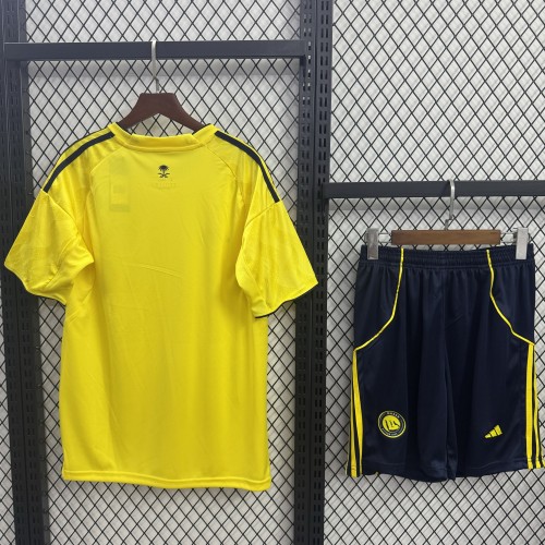 Al-Nassr Short Sleeve Home Adult Suit 25/26