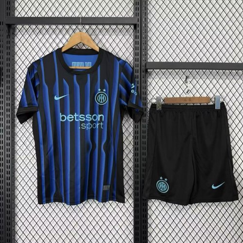 Inter Milan Short Sleeve Home Adult Suit 25/26