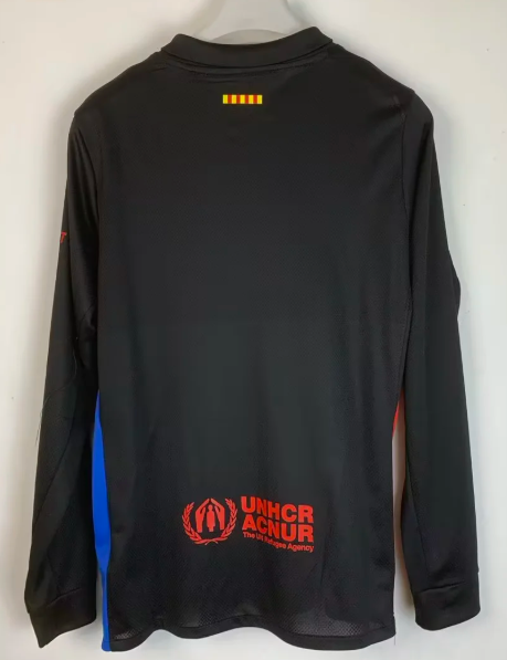 Barcelona Away Men Long Sleeve Jersey 24-25