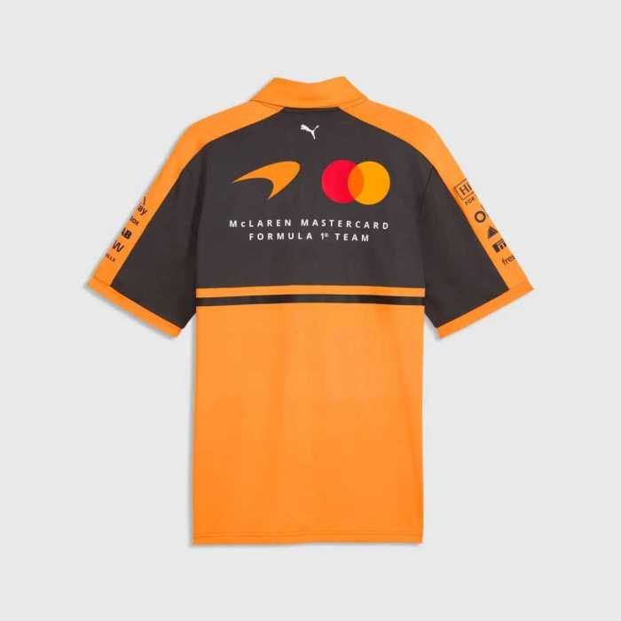 2026 McLaren Polo Shirt Orange NO Number