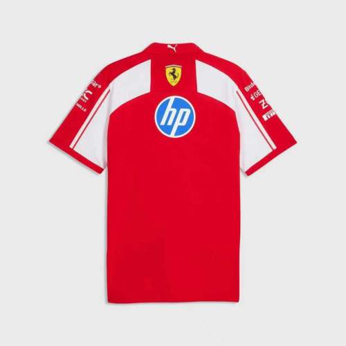 2026 Ferrari Racing Polo Shirt Red NO Number