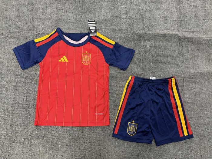 Spain 2026 World Cup Home Kids Suit