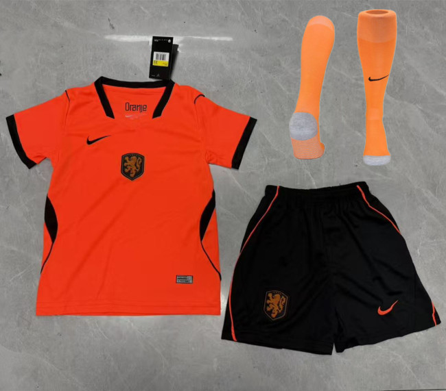 Netherlands 2026 World Cup Home Kids Suit & Socks