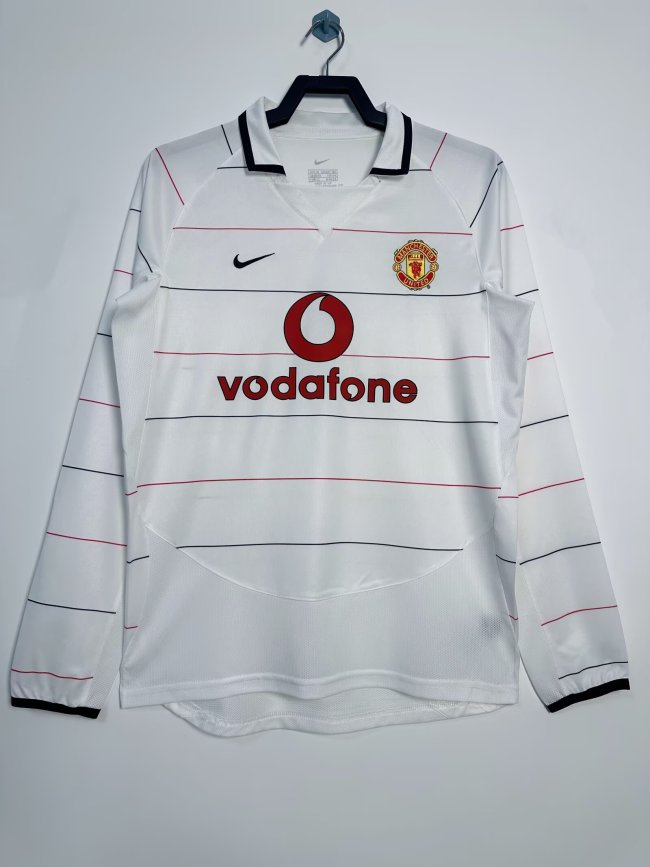 Manchester United Away Long Sleeve Retro Jersey 2003/05