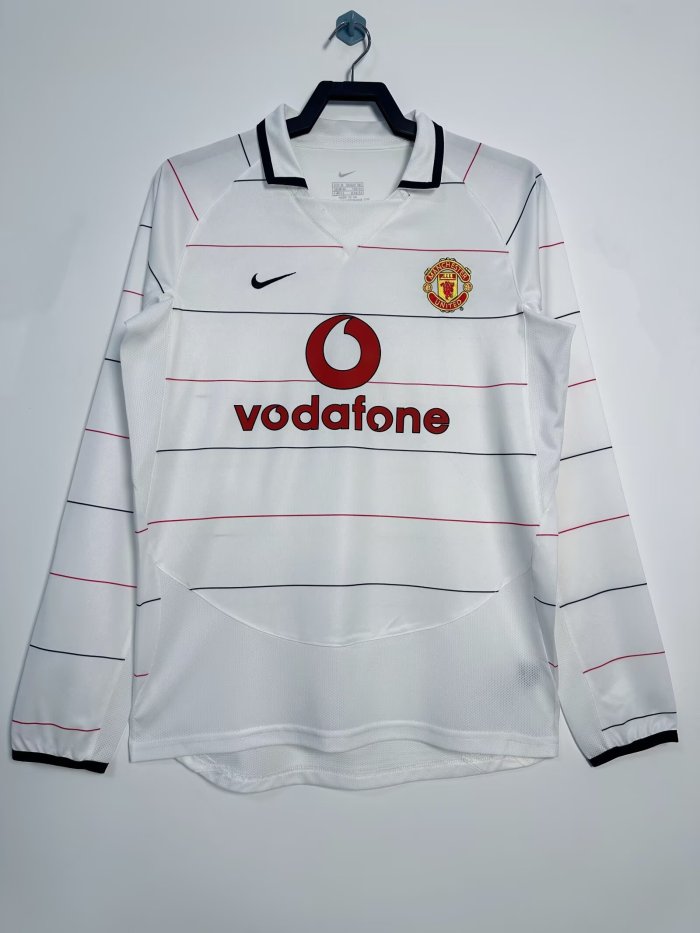 Manchester United Away Long Sleeve Retro Jersey 2003/05