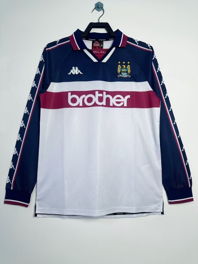 Manchester City Away Long Sleeve Retro Jersey 97/98