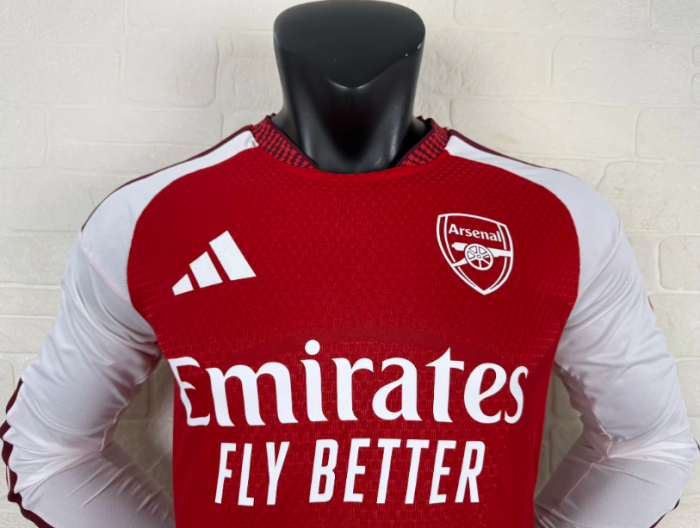 Arsenal Home Man Player Long Sleeve Jersey 26/27