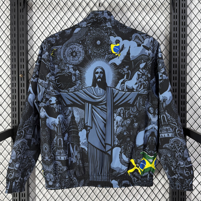 Brazil Double-Sided Training Windbreaker 2026