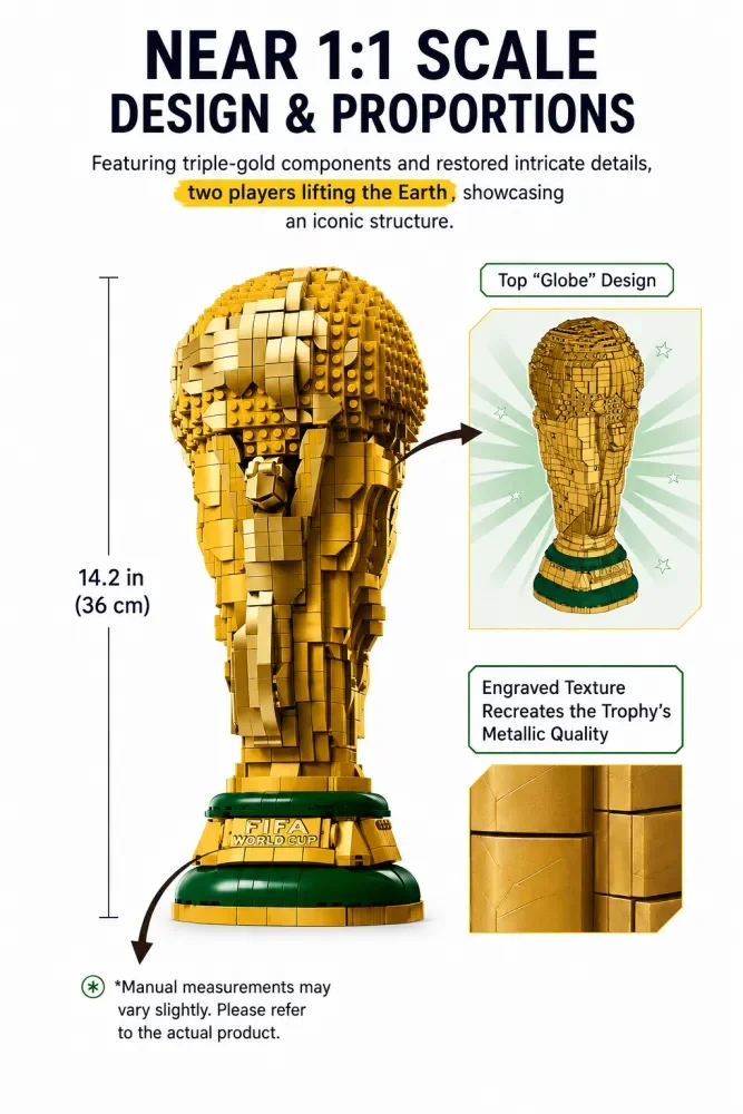 LEGO 43020 FIFA World Cup Football Fan Boy Assembled Building Block Toy Children's Gift