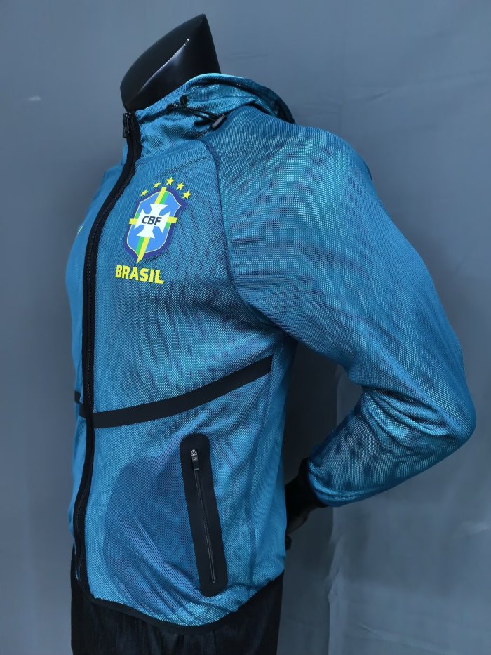 Brazil Training Anthem Blue Jacket 2026