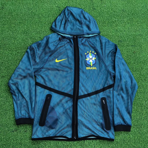 Brazil Training Anthem Blue Jacket 2026