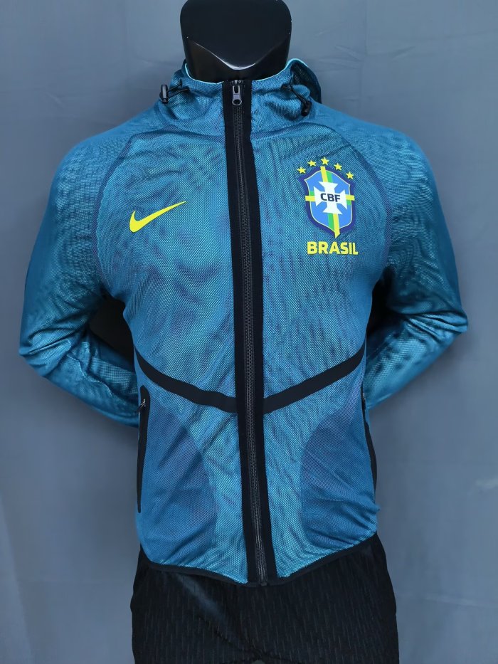 Brazil Training Anthem Blue Jacket 2026