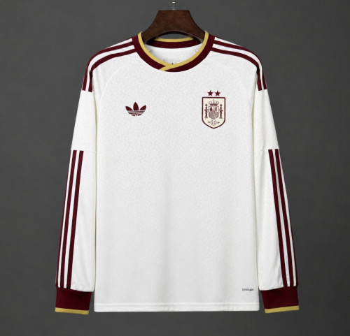 Spain 2026 World Cup Away Long Sleeve Man Jersey(2 stars)