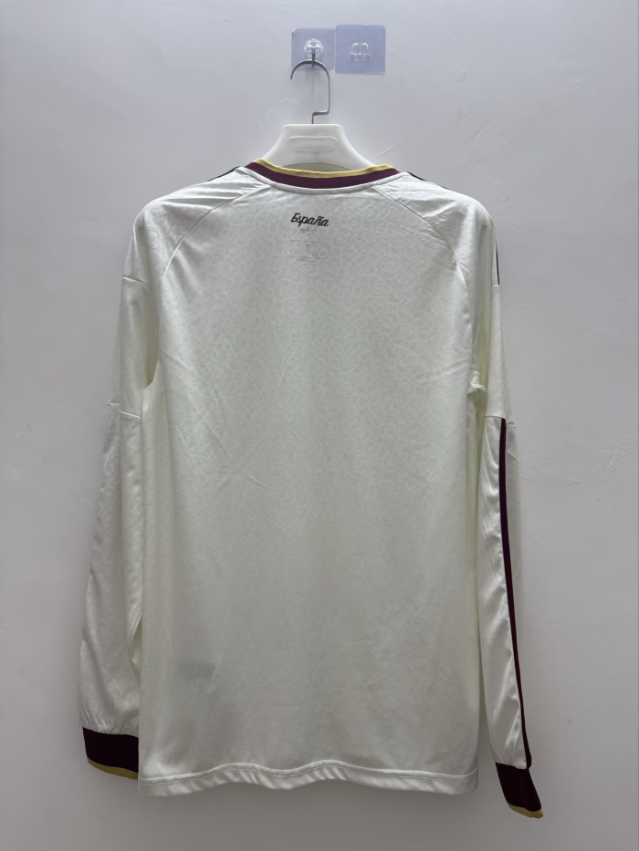 Spain 2026 World Cup Away Long Sleeve Man Jersey(2 stars)