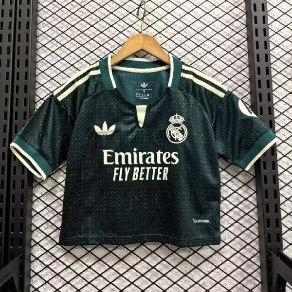 Real Madrid Away Woman Cropped Jersey