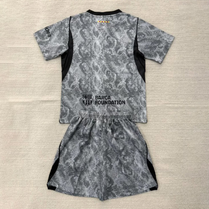 Barcelona Grey Goalkeeper Kids Suit 26/27