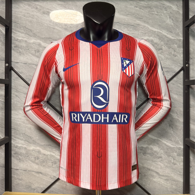Atletico Madrid Home Player Long Sleeve Man Jersey 26/27