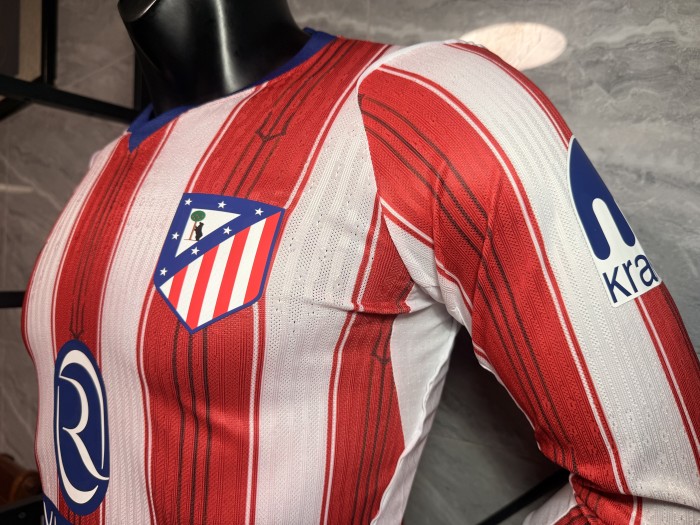 Atletico Madrid Home Player Long Sleeve Man Jersey 26/27