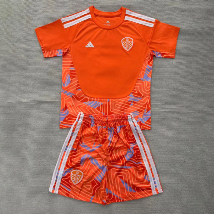 Leeds United Yellow Goalkeeper Kids Suit 26/27