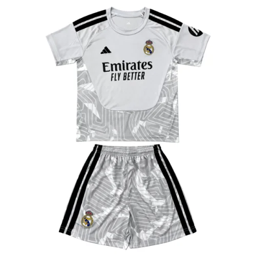 Real Madrid Grey Goalkeeper Kids Suit 26/27