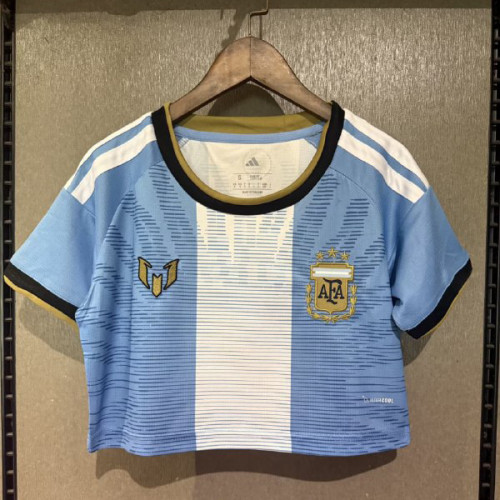 Argentina 2026 Messi Tribute Women Cropped Jersey