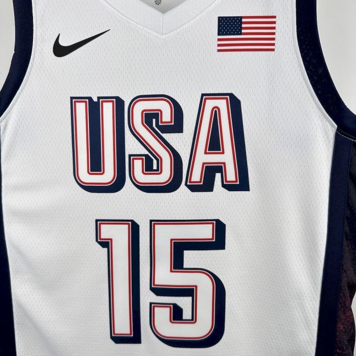 Devin Booker Team  USA 2024 Swingman Home Jersey White
