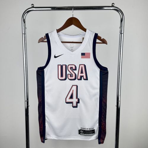 Stephen Curry Team  USA 2024 Swingman Home Jersey White