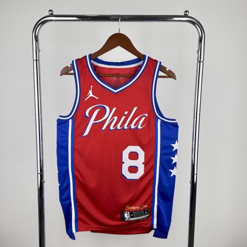 Paul George Philadelphia 76ers 2023/24 Statement Edition Swingman Jersey Red