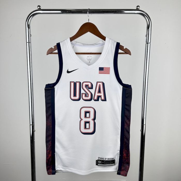 Kawhi Leonard Team USA 2024 Swingman Home Jersey White