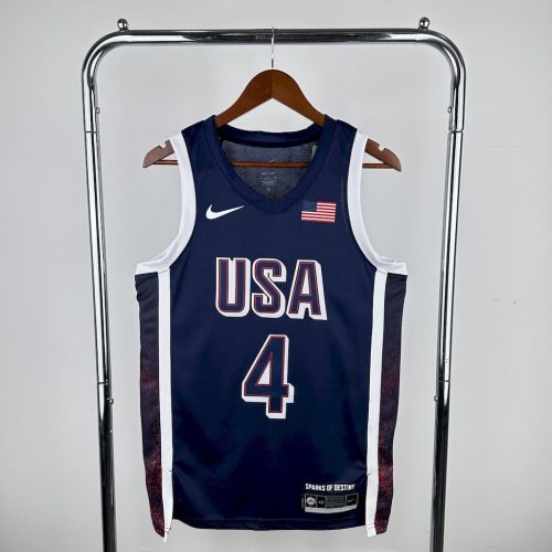 Stephen Curry Team  USA 2024 Swingman Away Jersey Blue