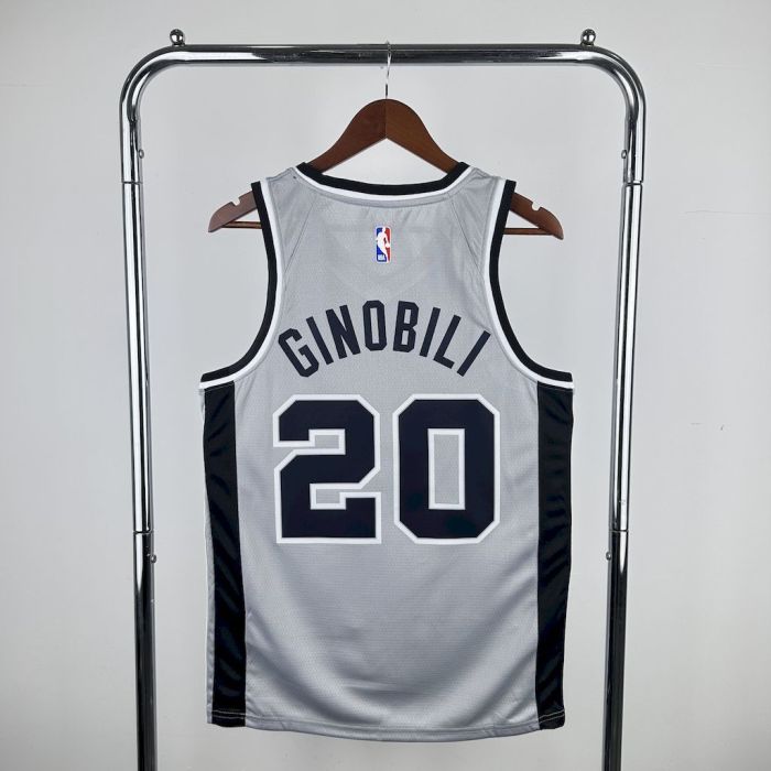 Manu Ginobili San Antonio Spurs 2021/22 Statement Edition Swingman Jersey Gray