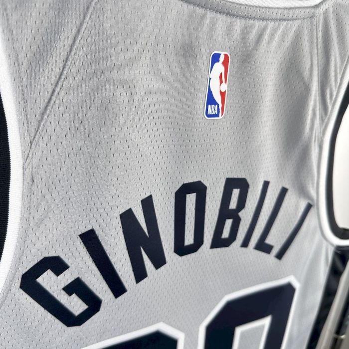 Manu Ginobili San Antonio Spurs 2021/22 Statement Edition Swingman Jersey Gray