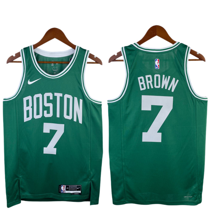 Jaylen Brown Boston Celtics Icon Edition Swingman away Jersey Green