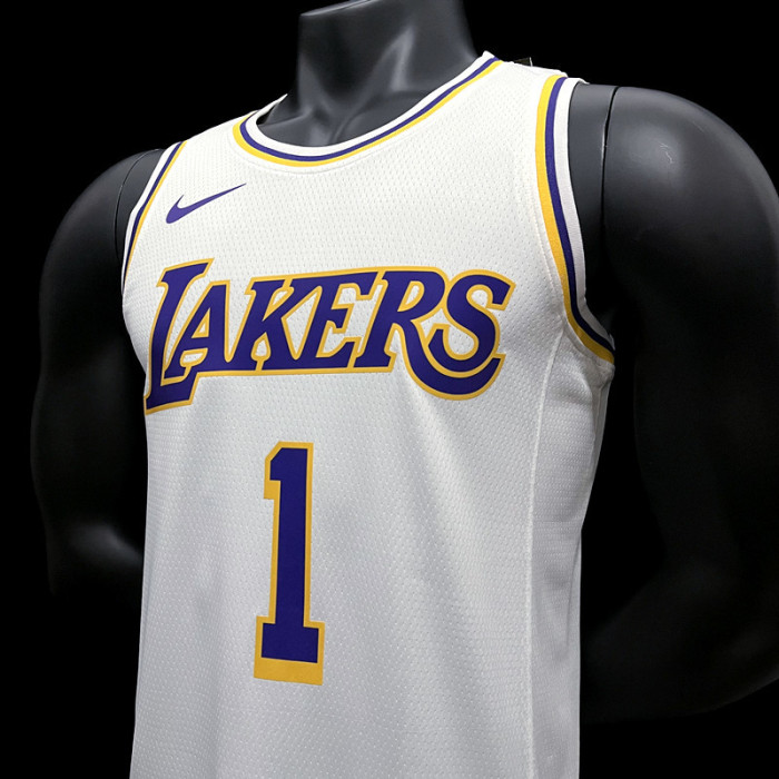 D'Angelo Russell  Los Angeles Lakers Association Edition Swingman Jersey White