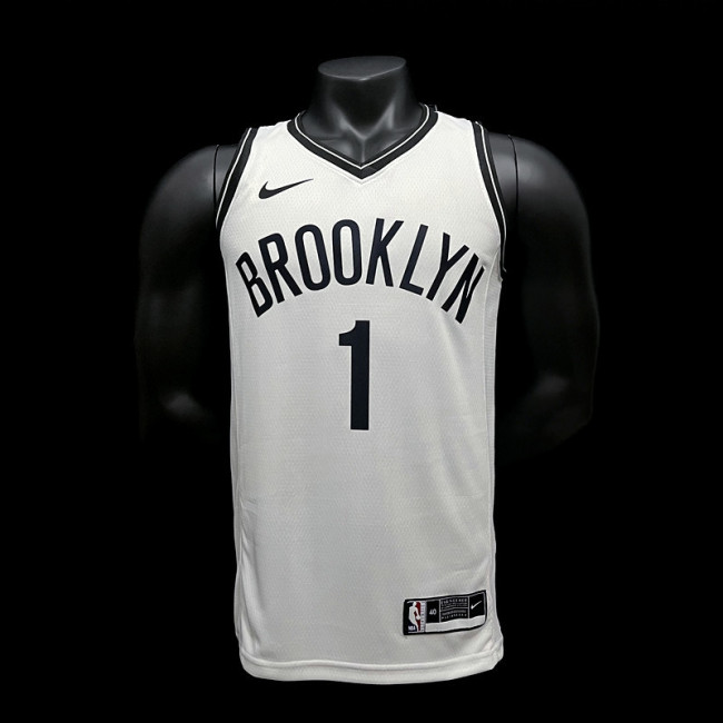 Mikal Bridges Brooklyn Nets Association Edition Swingman Jersey White