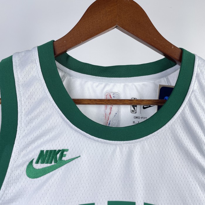 Jaylen Brown Boston Celtics 75th Anniversary 23/24 Swingman Retro Jersey White